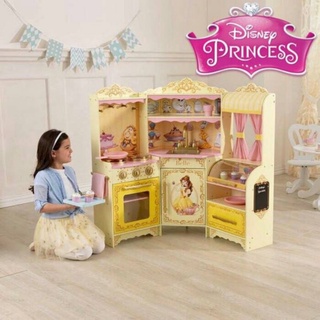 ชุดครัวเบลล์แบบเต็มรูปแบบครัวจำลองที่แท้จริง Kidkraft DISNEY PRINCESS BELLE PASTRY KITCHEN ของเล่นสร้างจินตนาการ