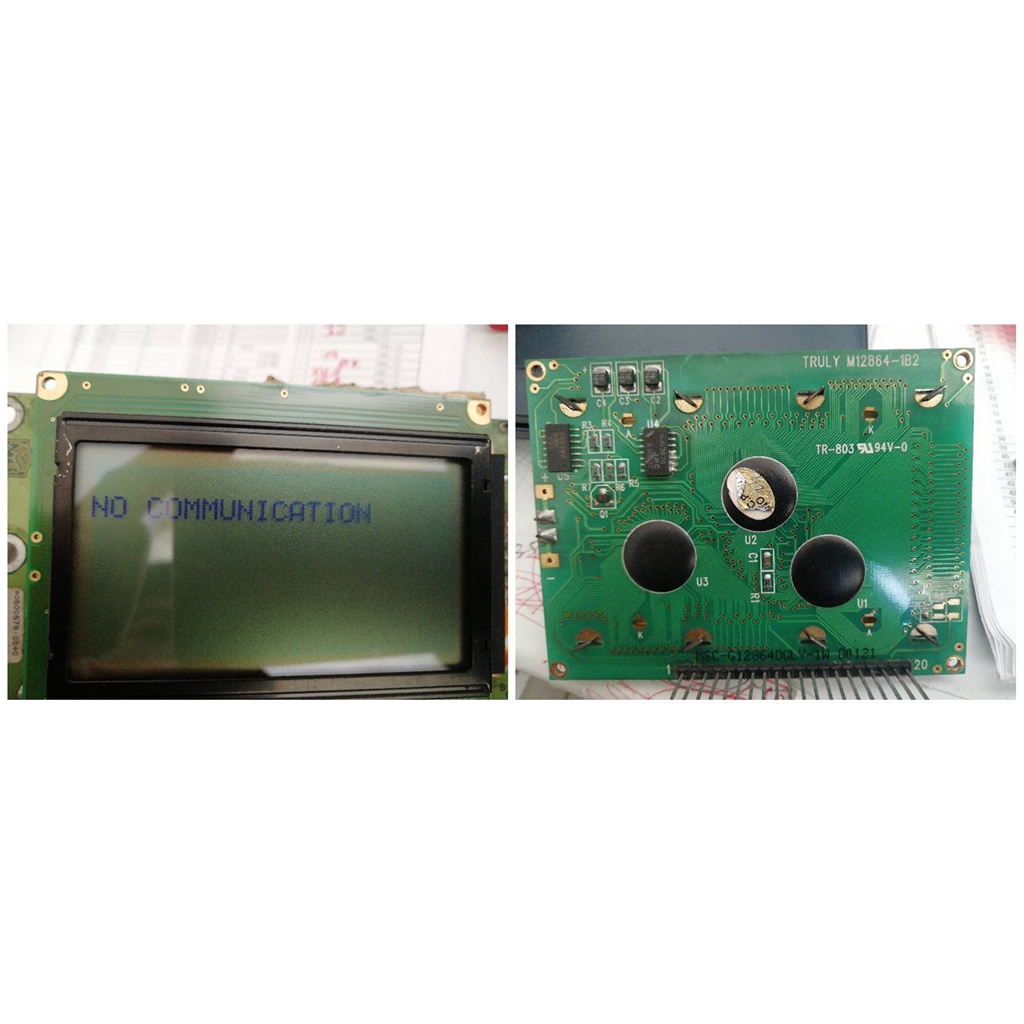 ความเข้ากันได้สากลใหม่M12864-1B2 TR-803 94V-0 MSC-G12864DGLY-1W D0121