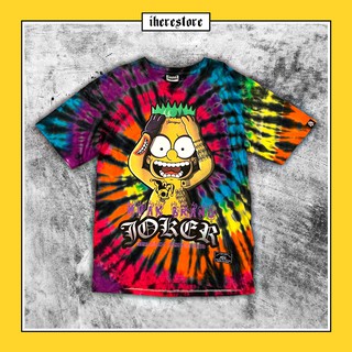 เสื้อมัดย้อม HUAK เสื้อมัดย้อมของแท้ 100% 𝑱𝑶𝑲𝑬𝑹 ฮวกแบรนด์ Oversize เสื้อแนวสตรีท เสื้อยืดแขนสั้น เสื้อยืดผู้ชาย