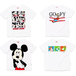 COOLPLANET เสื้อยืดเด็ก ลายมิคกี้เม้าส์ ลิขสิทธิ์แท้ เสื้อผ้าเด็ก พร้อมส่ง Disney เสื้อเด็ก คอกลม Mickey Mouse T-Shirt