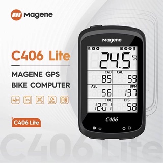 ไมล์ Magene C406 Lite ปรับแต่งข้อมูลหน้าจอ ผ่าน app onelapfit กันน้ำระดับ IPX6 มี GPS จับความเร็ว รับประกัน 1 ปี