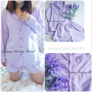  🎉 สั่งซื้อ2 ชุดถูกกว่า📢ชุดนอนไหมอิตาลีแบรนด์ sleeping beauty