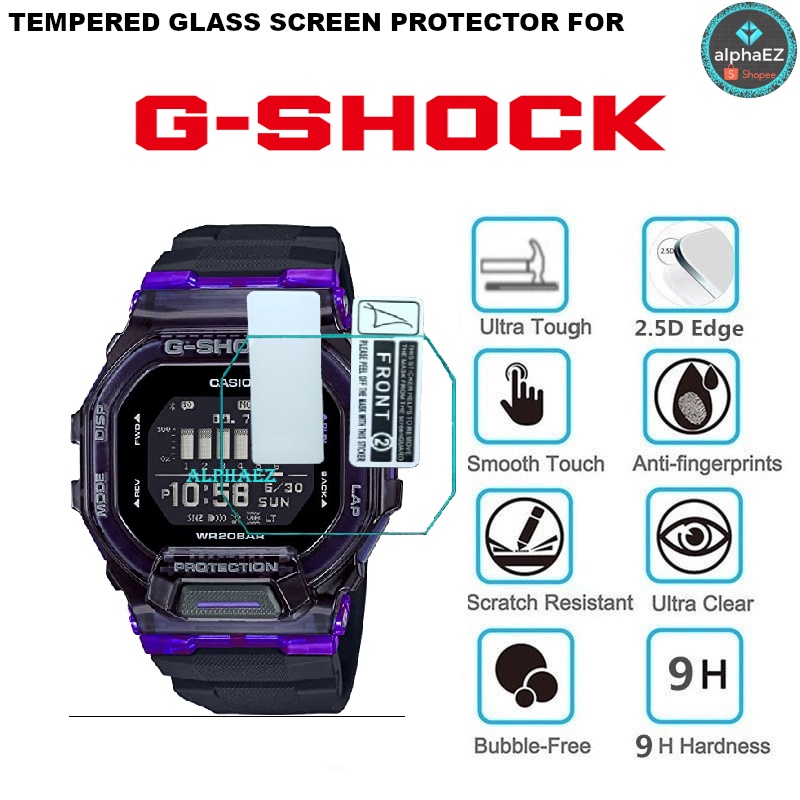 Casio G-Shock GBD-200SM-1A6 Series 9H นาฬิกากระจกนิรภัยป้องกันหน้าจอ GBD200 ฝาครอบทนต่อการขีดข่วน