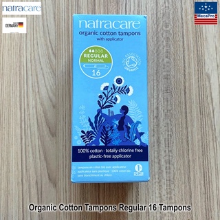 Natracare® Organic Cotton Tampons Regular 16 Tampons ผ้าอนามัยแบบสอด ออร์แกนิค สำหรับวันมาปกติ