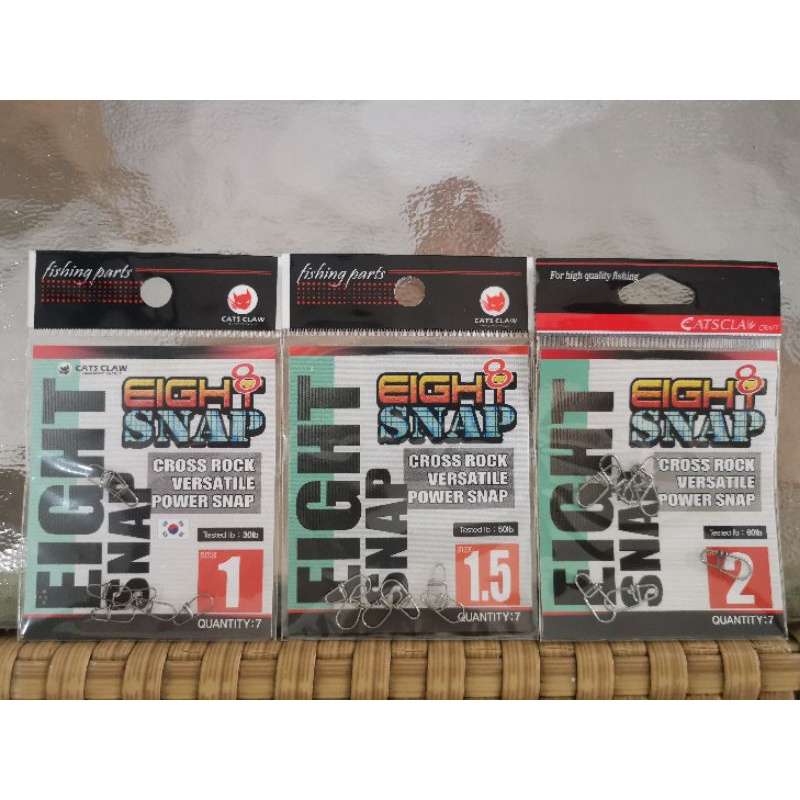 EIGHT SNAP CROSS ROCK VERSATILE POWER SNAP สําหรับน้ําสดและน้ําเค็ม ชุด.