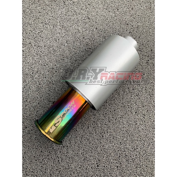 SPOON SPORTS RAINBOW SILVER CAR EXHAUST