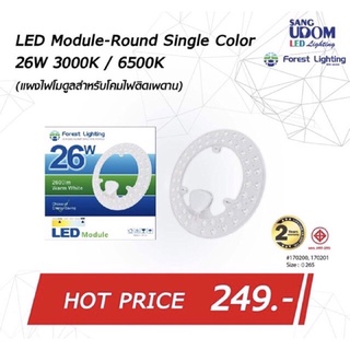 หลอดไฟ LED Module-Round Single Color 26w