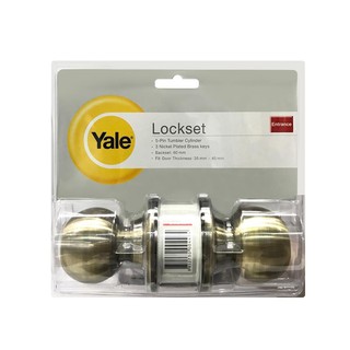 ลูกบิดทั่วไป YALE KN-VCA5127US5 หัวกลม AB YALE KN-VCA5127US5 AB ENTRANCE KNOB