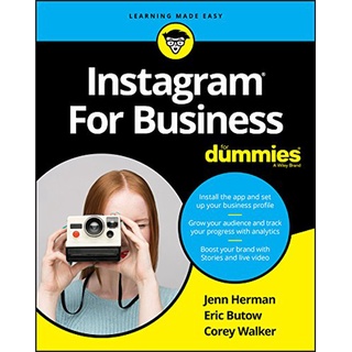 (New) Instagram For Business For Dummies หนังสือใหม่พร้อมส่ง