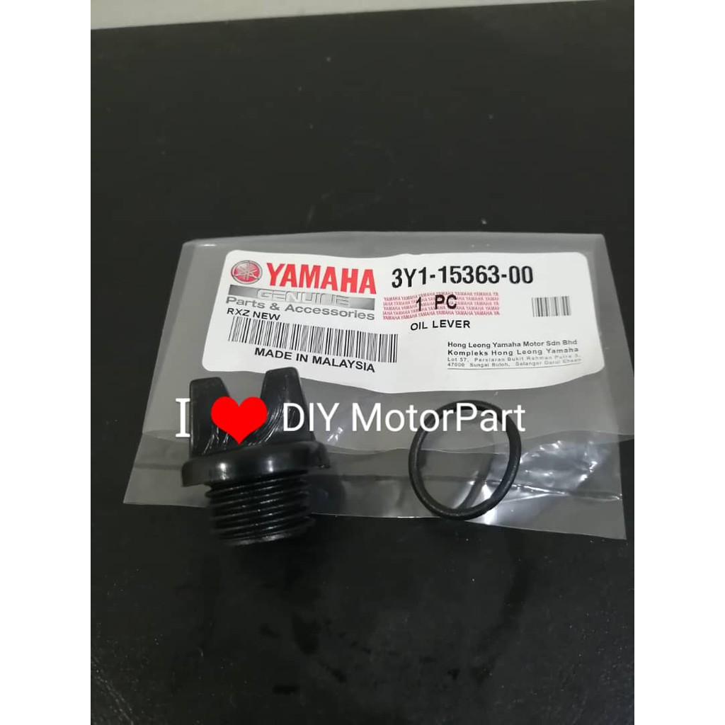 Yamaha Y125Z y125zr y125 RXZ 4T Oil Cap TZM Oil Gauge ระดับน้ํามัน Penutup เครื่องยนต์ Penutup Minya