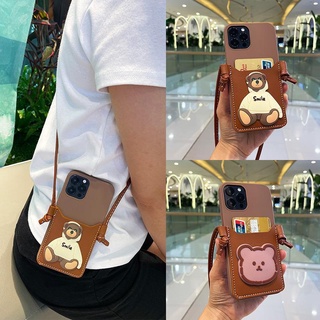 เคสโทรศัพท์มือถือหนัง แบบบางพิเศษ กันกระแทก พร้อมสายคล้อง และช่องใส่บัตร สําหรับ Samsung Galaxy S21 Plus Fe S21 Ultra