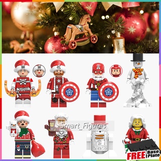 Christmas Minifigures Phoenix Steve Rogers Snowman SW 424 Christmas Iron Man ของเล่นของขวัญ Minifigures 0275