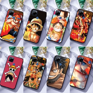 OPPO Realme C1 C2 C3 C11 C12 C15 อ่อนนุ่มซิลิก้าเจลเคสโทรศัพท์ One Piece Ace