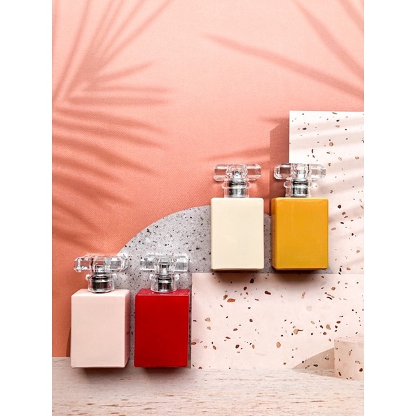 30ml PASTEL COLOR BOX PERFUME Spray bottle CLEAR LID - ขวดน้ําหอมรีฟิล - ด้าย - ด้าย - ขวด PERFUME