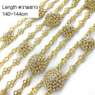 Vintage Jewelry สร้อย สังวาลย์ ชุดไทย ประดับ  เพชรพลอย สร้อยคอแฟชั่นผู้หญิง