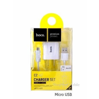 ชุดชาร์จไฟชาร์จเร็วหัว Micro HOCO รุ่น C2 2.1A