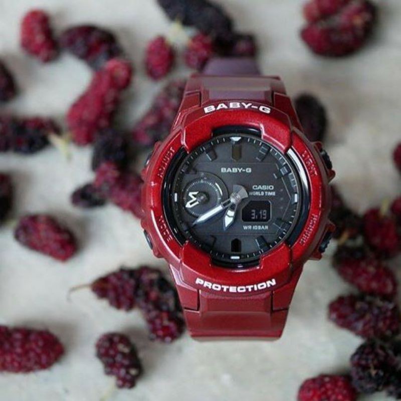 CASIO นาฬิกา Baby-G (42.9 mm,ตัวเรือนสีแดง, สายสีแดง) รุ่น BGA-230S-4ADR