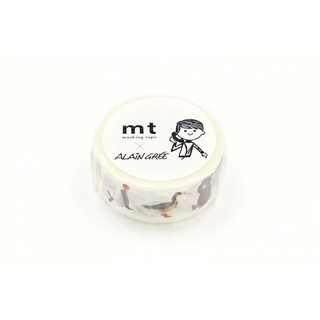 mt masking tape Alain Gree animal (MTALAN02) / เทปตกแต่งวาชิ ลาย Alain Gree animal แบรนด์ mt masking tape ประเทศญี่ปุ่น