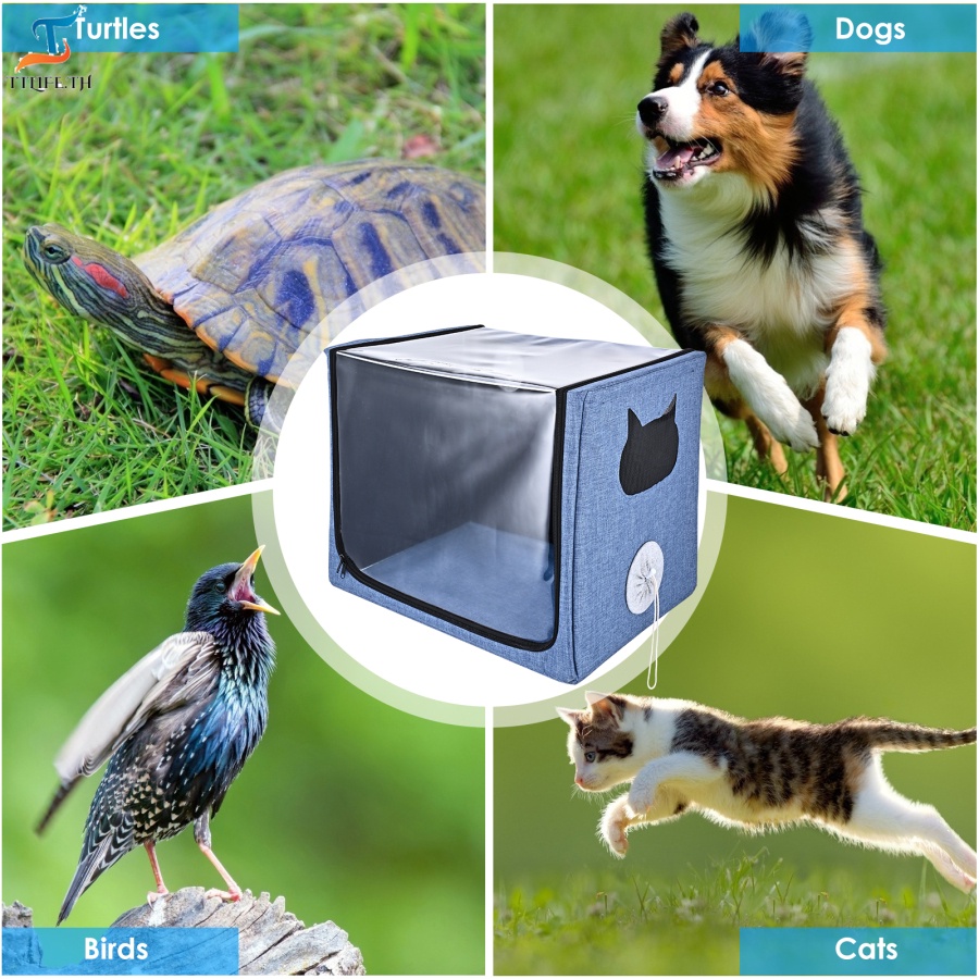 【TTLLIP】Pet Oxygen Cage ICU Room Cat Dog Folding Atomization Box