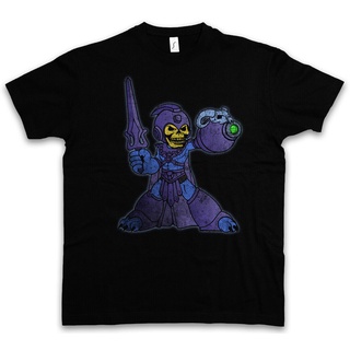 ผ้าฝ้ายแท้เสื้อยืด พิมพ์ลาย Masters Of The Skeletor Mega Fun Man Motu Universe Crossover เข้ากับทุกการแต่งกาย สําหรับผู้