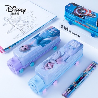 [Disney Stationery] กล่องดินสอ ลายการ์ตูนดิสนีย์ รถไฟสองชั้น อเนกประสงค์ แบบสร้างสรรค์ สําหรับเด็กนักเรียนประถม