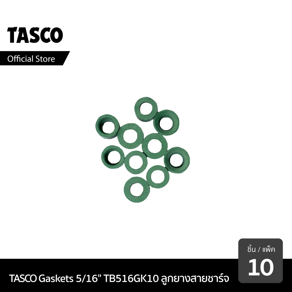 TASCO Gaskets 5/16" (10 pcs)(TB516GK10) ลูกยางสายชาร์จ เครื่องมือช่างแอร์ สำหรับสายน้ำยา R32 , R140a