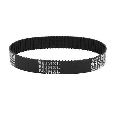 B83MXL 83 Teeth 10mm Width 2.032mm Pitch Stepper Motor Rubber Timing Belt Black