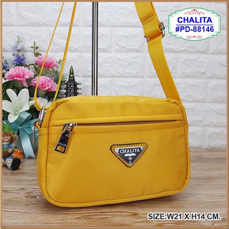 กระเป๋าแบรนด์ Chalita สะพายผ้ามัน PD 88146 งานสวย
