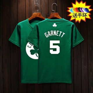 [COD]เสื้อยืดแขนสั้นลําลอง พิมพ์ลาย Celtics Basketball แฟชั่นฤดูร้อน สําหรับผู้ชายS-5XL