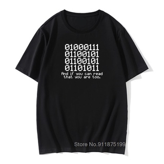 เสื้อยืดผ้าฝ้ายพิมพ์ลายขายดี เสื้อยืดคอกลม พิมพ์ลาย Binary Code Geek Nerd Tech Com G Slogan 123T 0100 สไตล์เรโทร สําหรับ