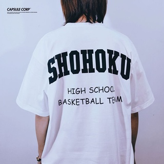 เสื้อยืดแขนสั้น ทรงหลวม ลายการ์ตูนอนิเมะบาสเก็ตบอล Youth Slam Dunk Xiangbei สําหรับผู้ชาย