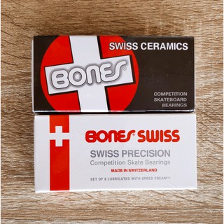 ลูกปืน สเก็ตบอร์ด ลูกปืน เซิร์ฟสเก็ต Bones swiss กล่องขาว เซรามิกส์ Bearing Skateboard Bearing Surfskate