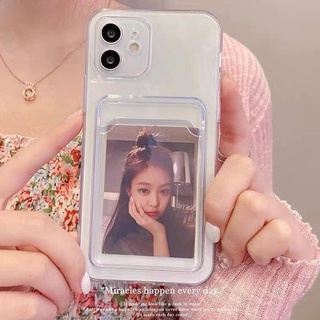 เคสใสใส่บัตร ขอบกันกระแทก Card Slot เคส samsung case ใส่รูปได้ A04 A04S A53 5g A13 5g A33 5g A23 4g A73 5g เคสใส