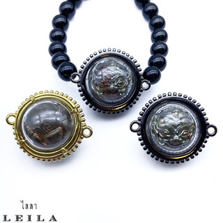 Leila Amulets ปรอทกรอ รุ่น วันพญาวัน ห่วงข้าง (พร้อมกำไลหินฟรีตามรูป)