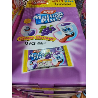 MALLOW PLUS Grapes Flavour 13 pcs/ total net weight 208g