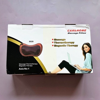 Car &amp; Home Massage Pillow Massage Thermotherapy Magentic Therapry หมอนนวดไฟฟ้า สำหรับใช้ในบ้านและรถยนต์