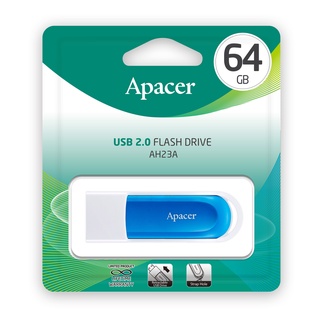 Apacer AH23A USB2.0 แฟลชไดร์ฟ 64GB (Apacer AP64GAH23AW-1)