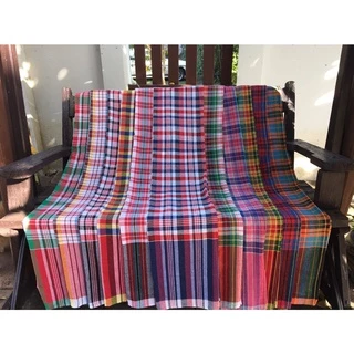 ผ้าขาวม้าผ้าฝ้าย 100% ขนาดใหญ่พิเศษ 75 x 175 CM.