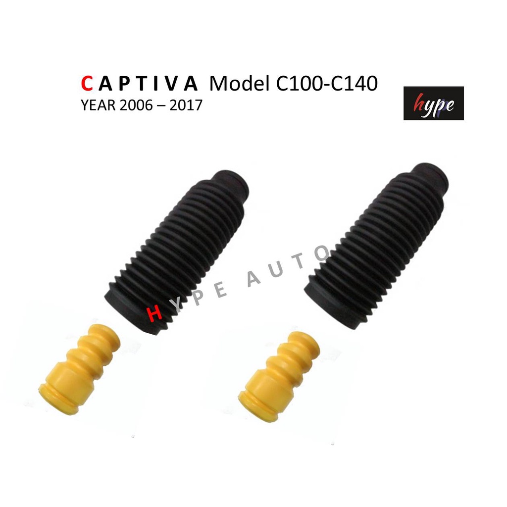 *** SET *** กันฝุ่นโช๊ค+โฟมกันกระแทกโช๊ค หน้า เชฟโรเล็ต แคปติว่า CAPTIVA C100 - C140 ปี 2006-2017 ( 