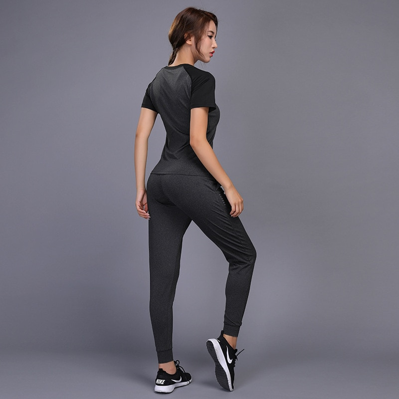 New Women's Sportswear Yoga Sets Jogging Clothes Gym Workout Fitness ...