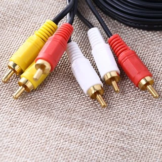 🔥สาย RCA สาย AV เข้า 3 ออก 3 แบบ 1.5 เมตร สายญญาณภาพและเสียง