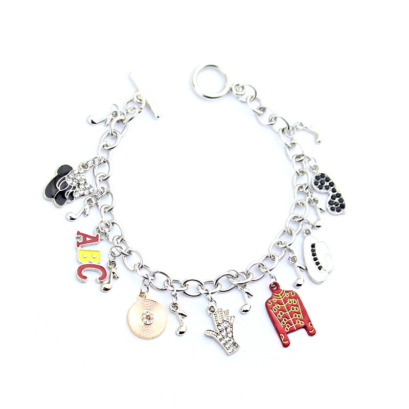 Memorial Michael Jackson Fashion Alloy Bracelet เครื่องประดับทํามือ