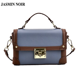 Jasmin NOIR กระเป๋าถือ กระเป๋าสะพายไหล่ หนัง PU มีตัวล็อค สําหรับผู้หญิง