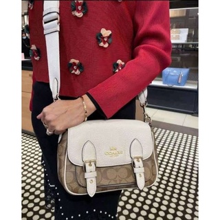 🎉 พร้อมส่ง💯🇺🇸❤️รุ่นใหม่ล่าสุด COACH C6781 LUCY CROSSBODY IN SIGNATURE CANVAS