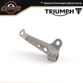 Triumph CNC Machined Gunmetal Anodized Clutch Cable Guide - A9610302 / A9610303