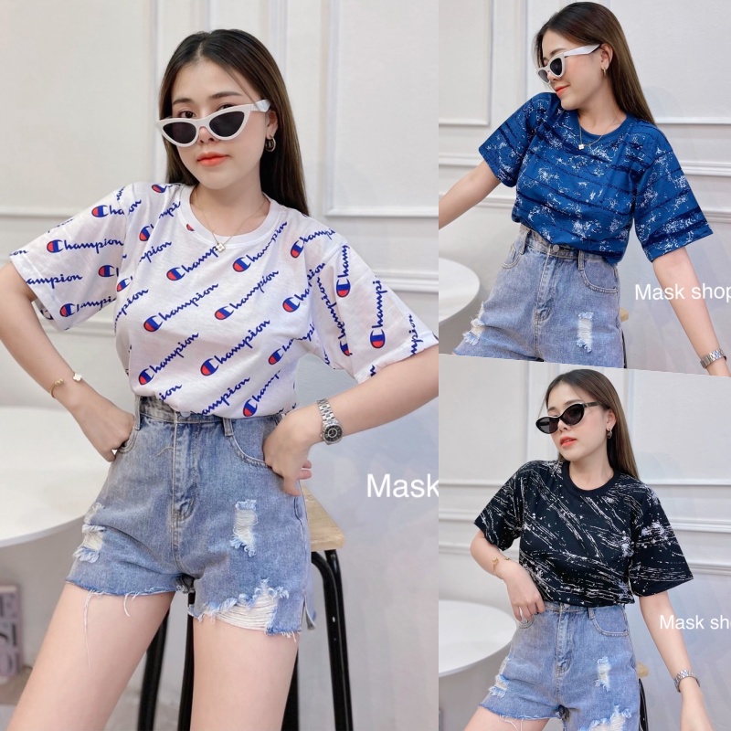 SpinnyHouse เสื้อยืด 3ไซด์ อก36,40,44 ญ-ช เสื้อoversize แขนสั้น ผ้าหนาไม่ร้อนไม่คัน เสื้อยืด G501A