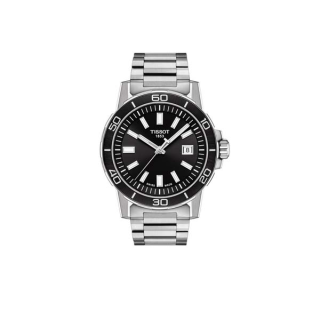 Tissot Supersport Gent ทิสโซต์ ซุปเปอร์สปอร์ต เจนท์ สีดำ เงิน T1256101105100 นาฬิกาผู้ชาย