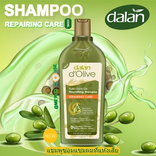 DALAN D’OLIVE  ใหม่! แชมพู น้ำมันมะกอกสูตรซ่อมแซมผมแห้งเสียจากตุรกี 400 ML (DALAN D’OLIVE SHAMPOO REPAIRING CARE, 400ML)