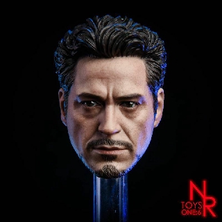 1/6 avengers 3 iron man tony stark head โมเดลตุ๊กตาของเล่นสําหรับเด็ก f 12