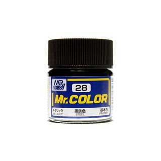 Mr.Hobby Mr.Color C28 Steel Metallic Gloss (10ml) 4973028535860 (สี)